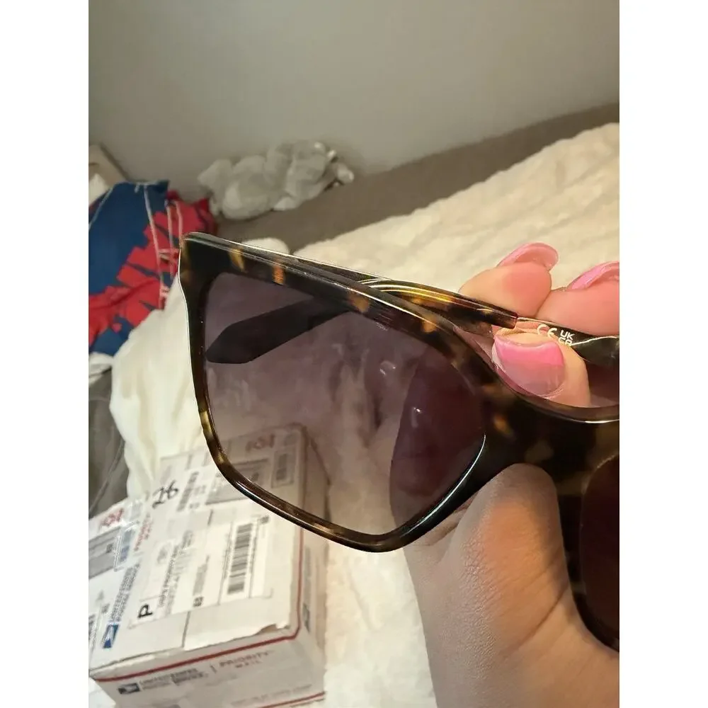 QUAY Level Up Remixed Tortoise Square Sunglasses Brown